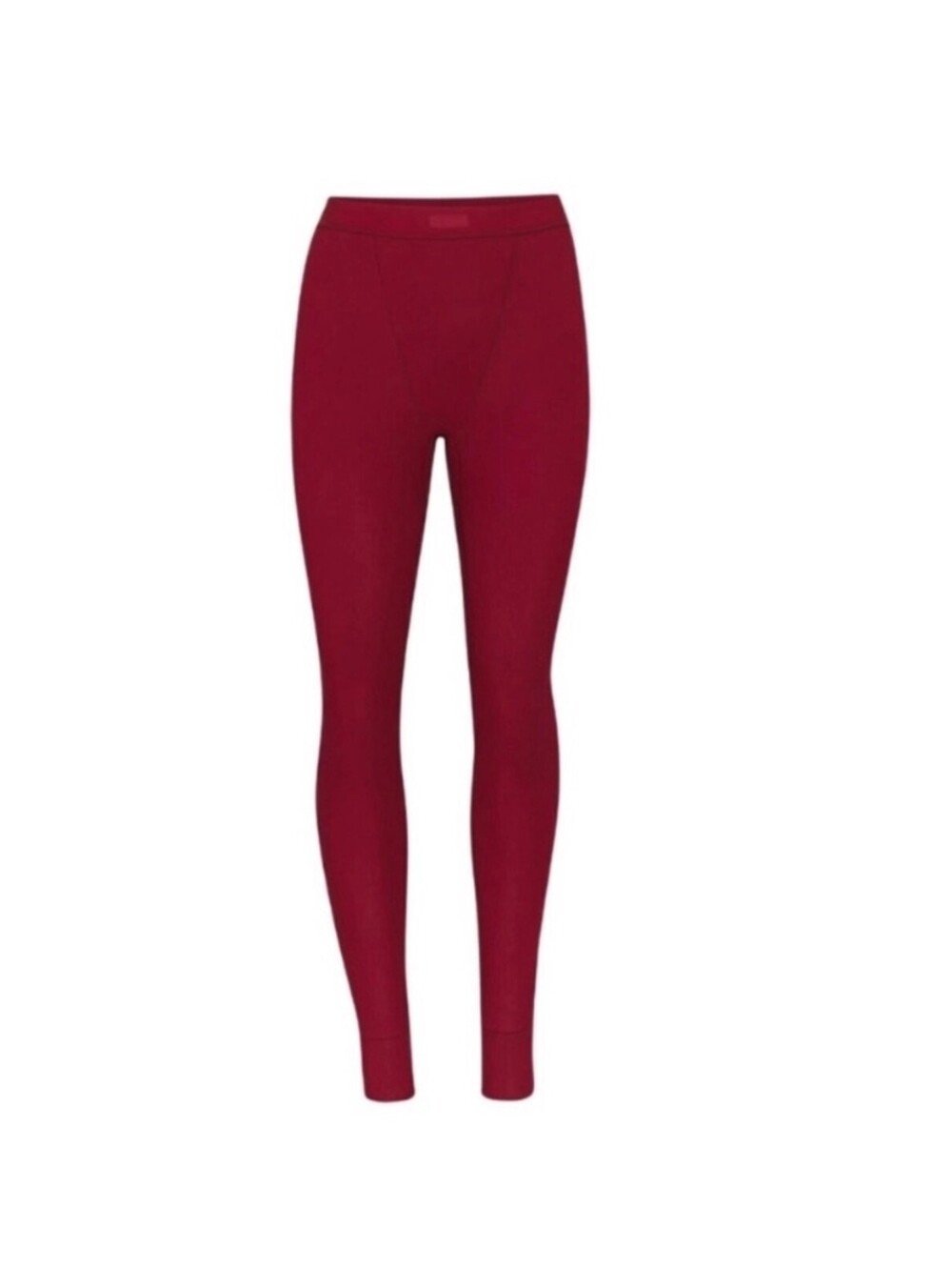 Skims cotton rib leggings brick